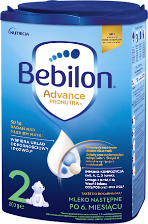 Mleko następne po 6 m-cu 2 Pronutra Advance  Bebilon
