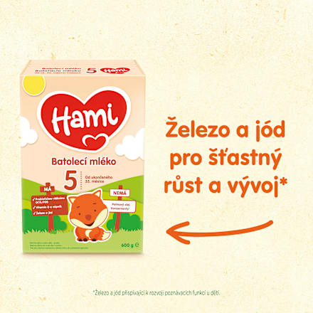 pokračovací mléčná kojenecká výživa 5 Hami