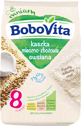 Kaszka mleczno - zbożowa owsiana Bobovita