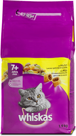 Trockenfutter Katze 7+ Jahre mit Huhn Whiskas