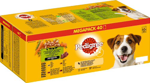 Nassfutter Hund Auswahl in Sauce, Adult, Multipack, (40x100 g) Pedigree