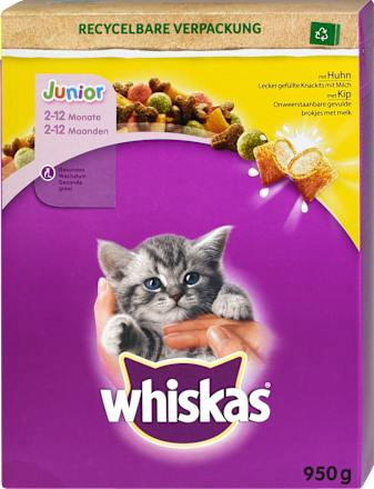 Trockenfutter Katze Junior mit Huhn Whiskas