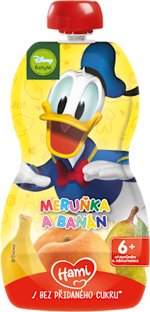 Ovocná kapsička Donald - marhuľa a banán Hami