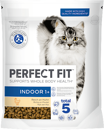 indoor 1+ Katzenfutter reich an Huhn PERFECT FIT