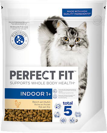 indoor 1+ Katzenfutter reich an Huhn PERFECT FIT