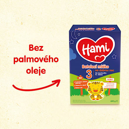 pokračovací mléčná kojenecká výživa 3 DN 12m Hami