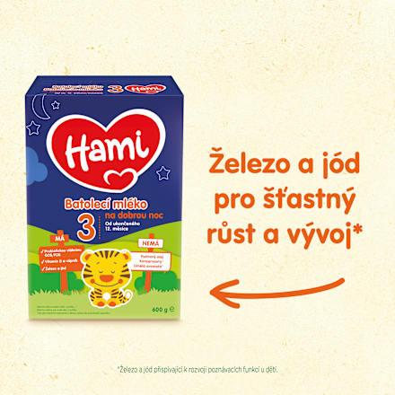 pokračovací mléčná kojenecká výživa 3 DN 12m Hami