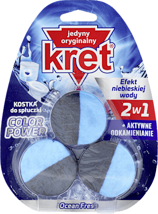 Kostka do spłuczki  dwubarwna - Ocean Fresh  kret