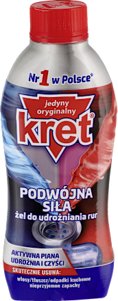 Aktywny Żel do udrożniania rur podwójna siła  kret