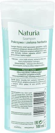 Naturia Mini Szampon z pokrzywą i zieloną herbatą JOANNA
