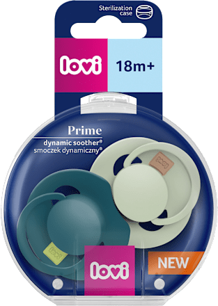 Prime dudlík silikonový 18m+ Pistachio/Green LOVI