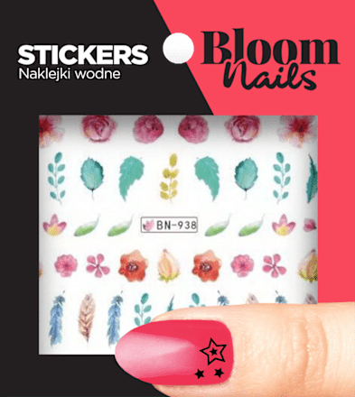 Лепенки за нокти с цветни флорални мотиви Bloom nails