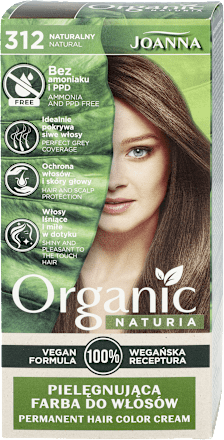 Wegańska farba do włosów Naturalny 312  JOANNA Naturia Organic