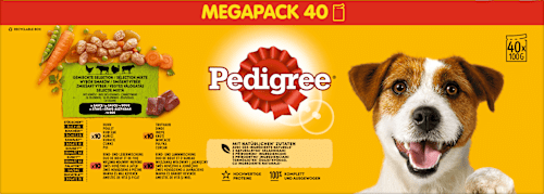 Nassfutter Hund Auswahl in Sauce, Adult, Multipack, (40x100 g) Pedigree