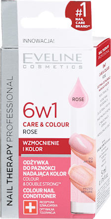 Lak za nohte Nail Therapy 6v1, Care & Colour - Rose  EVELINE COSMETICS