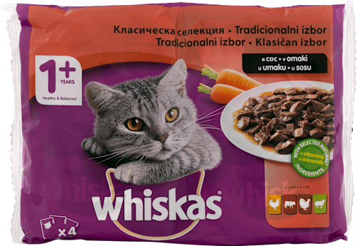 Mokra hrana za mačke - meso i povrće u umaku Whiskas