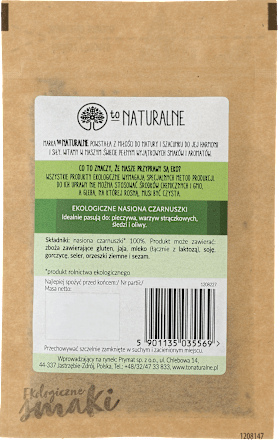 Czarnuszka nasiona To Naturalne