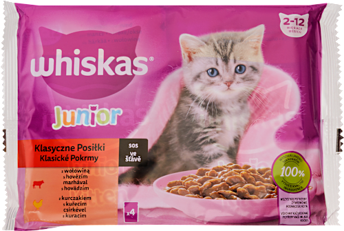 Macska alutasakos eledel junior húsos Whiskas