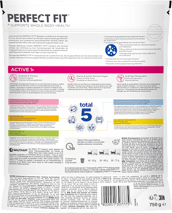 Trockenfutter Katze active 1+ mit Rind, Adult PERFECT FIT