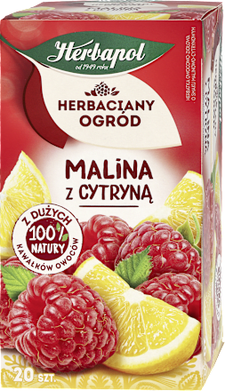 Herbata owocowa, malina z cytryną (20 x 2,7 g) Herbapol