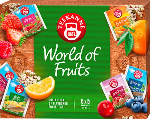kolekce ovocných čajů World of Fruits Teekanne