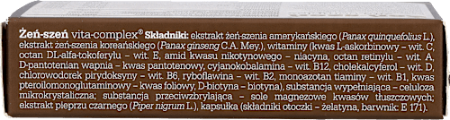 Żeń-szeń Vita Complex, kapsułki w blistrach OLIMP LABS
