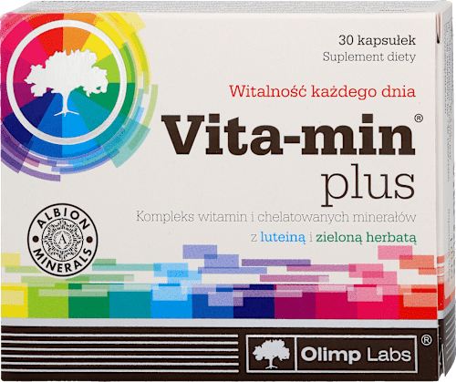 Suplement diety Vita-Min Plus (zielona herbata i luteina), kapsułki w blistrach OLIMP LABS