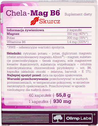 Suplement diety Chela-Mag B6 Skurcz, kapsułki OLIMP LABS