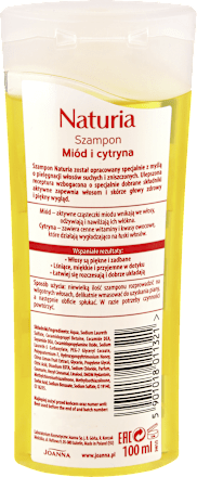 Naturia Mini Szampon z miodem i cytryną JOANNA