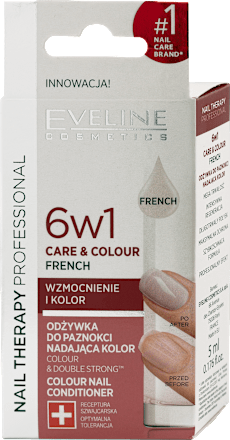 Nail Therapy Care & Colour Salon Effect 6u1 lak za nokte – French EVELINE COSMETICS