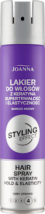 Lakier do włosów z keratyną bardzo mocny JOANNA STYLING EFFECT