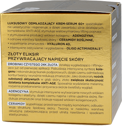 Gold Lift expert krem dzień/noc 60+ EVELINE COSMETICS