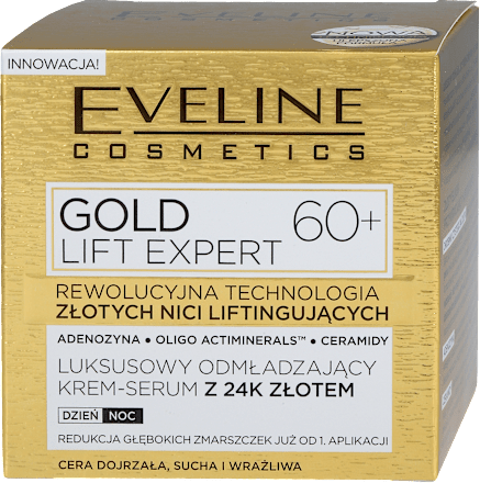 Gold Lift expert krem dzień/noc 60+ EVELINE COSMETICS