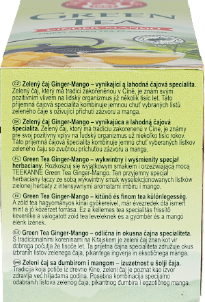 Herbata zielona Imbir - Mango (20 x 1,75 g)  Teekanne