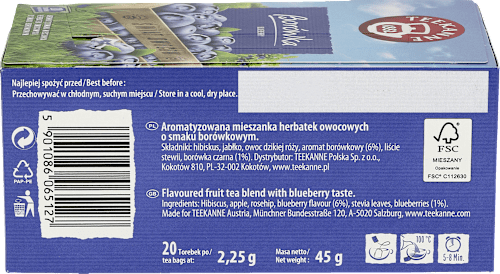 Herbatka owocowa Borówka (20 x 2,25 g) Teekanne
