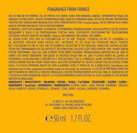 Eau de Parfum Solare LA RIVE