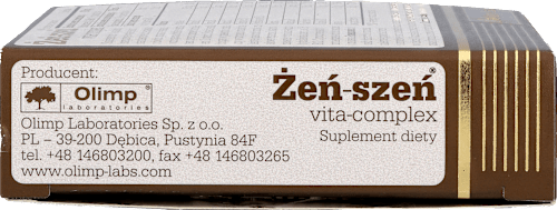 Żeń-szeń Vita Complex, kapsułki w blistrach OLIMP LABS