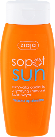Aktywator opalania z tyrozyną i masłem kakaowym Sopot Sun ziaja