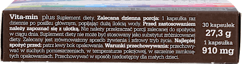 Suplement diety Vita-Min Plus (zielona herbata i luteina), kapsułki w blistrach OLIMP LABS
