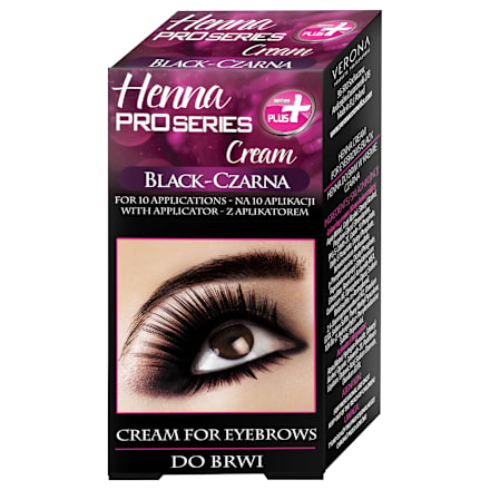 PRO SERIES krema kana za obrve - crna  Henna
