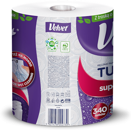 Ręcznik papierowy Turbo 3-warstwowy Velvet