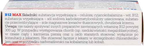 Suplement diety Witamina B12 Max, tabletki OLIMP LABS