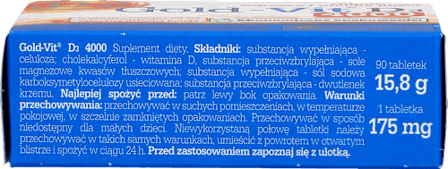 Gold-Vit D3 4000 IU, tabletki  OLIMP LABS
