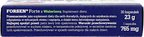 Forsen Forte z walerianą, kapsułki OLIMP LABS