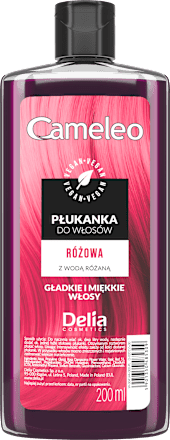 Płukanka do włosów 03 RÓŻ - Z WODĄ RÓŻANĄ Delia COSMETICS