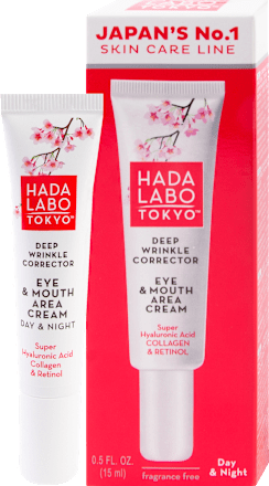 Denný a nočný krém na oči a pery Deep Wrinkle Corrector HADA LABO TOKYO