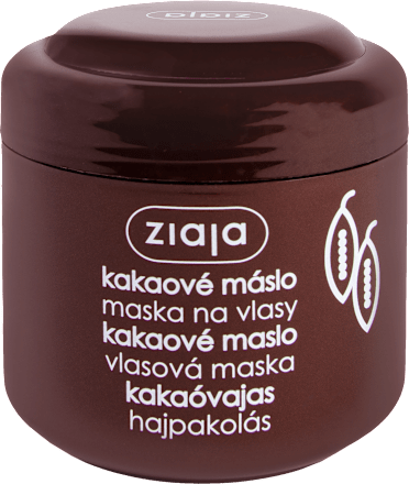 maska na vlasy kakaové máslo ziaja
