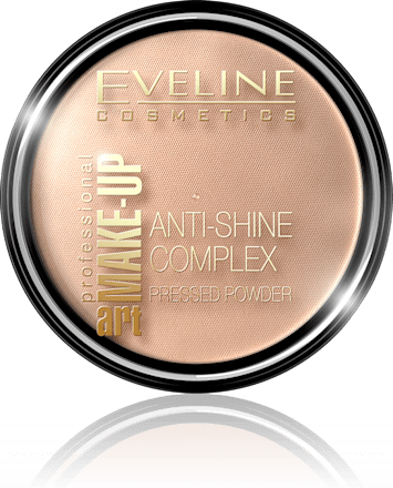 Kompaktni puder Anti-Shine Complex Art Make-Up, 34 Medium Beige EVELINE COSMETICS