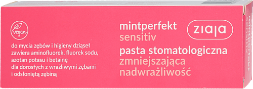 Pasta do zębów zmniejszająca nadwrażliwość Sensitiv ziaja