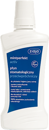 Płyn stomatologiczny przeciwpróchniczy mintperfekt activ ziaja